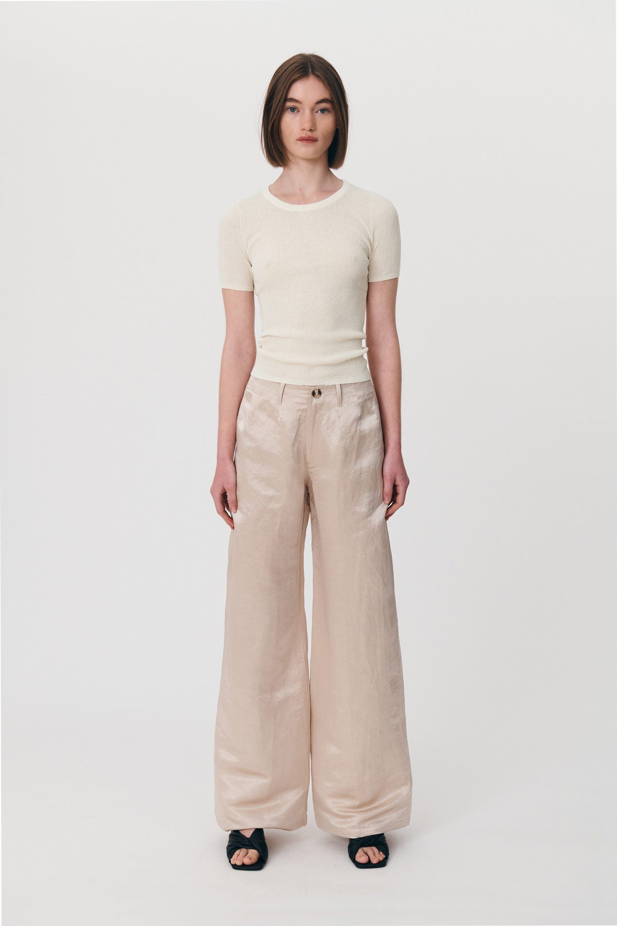 Carlotta Silk Linen Wide Pants