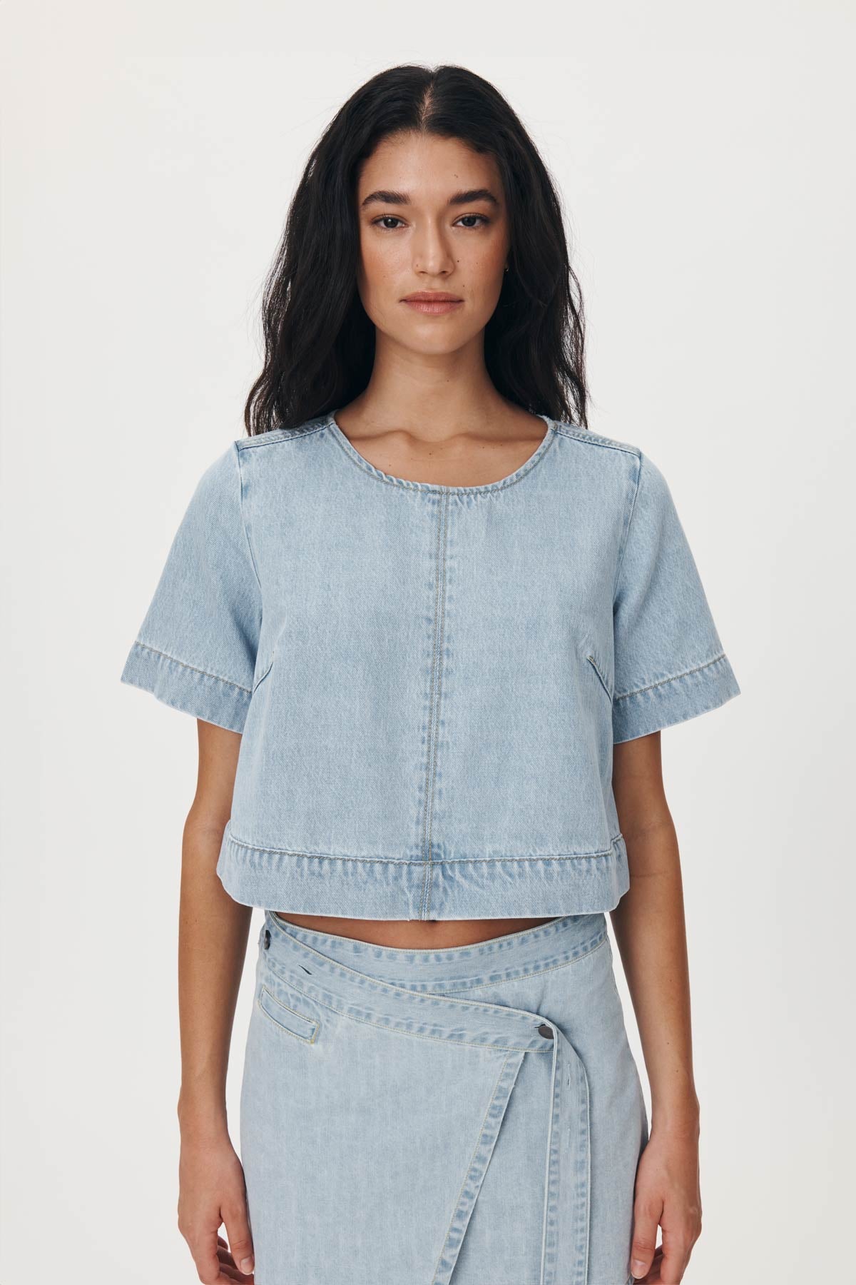 Davie Denim Top