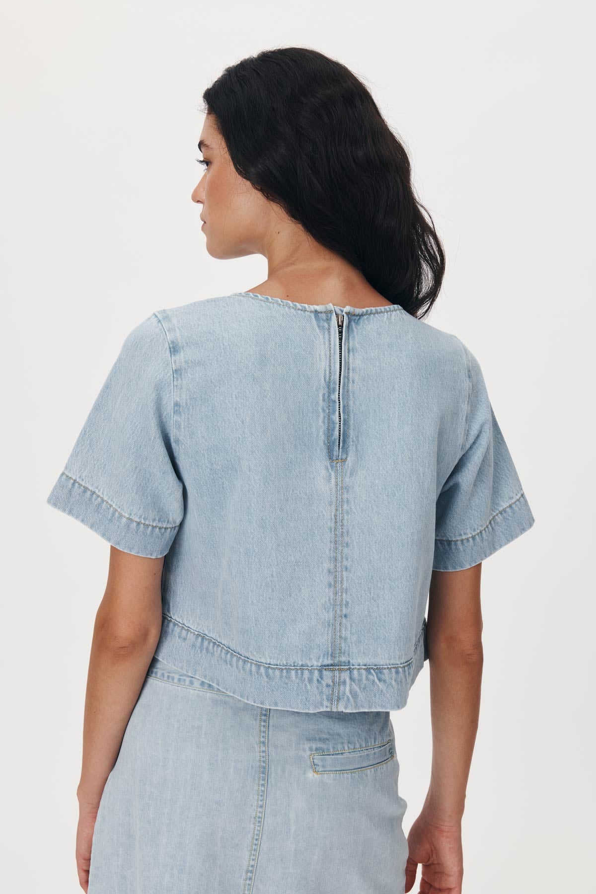 Davie Denim Top