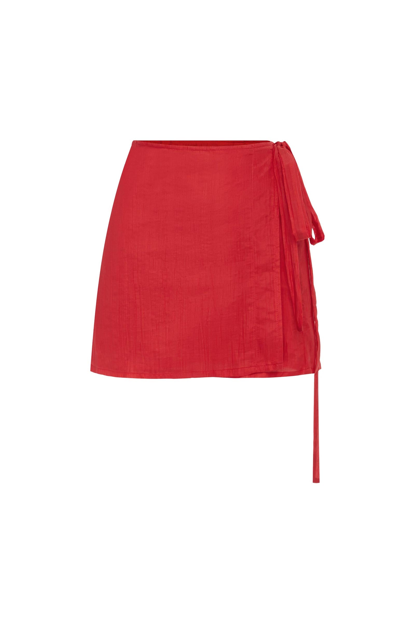 Jole Silk Mini Wrap Skirt