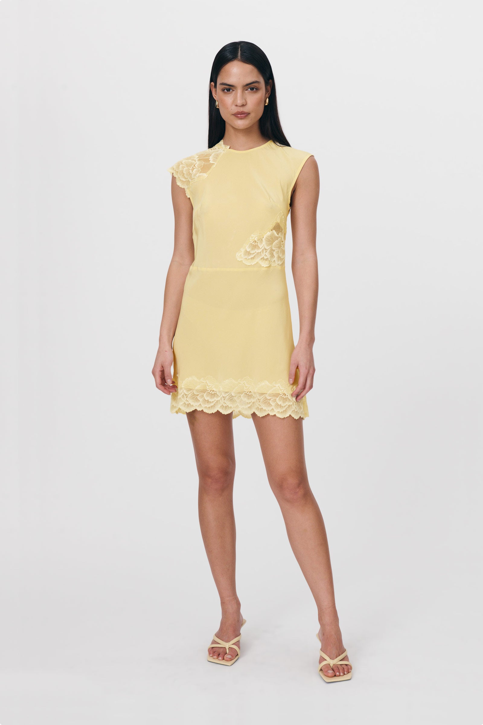 Gold lace hotsell mini dress