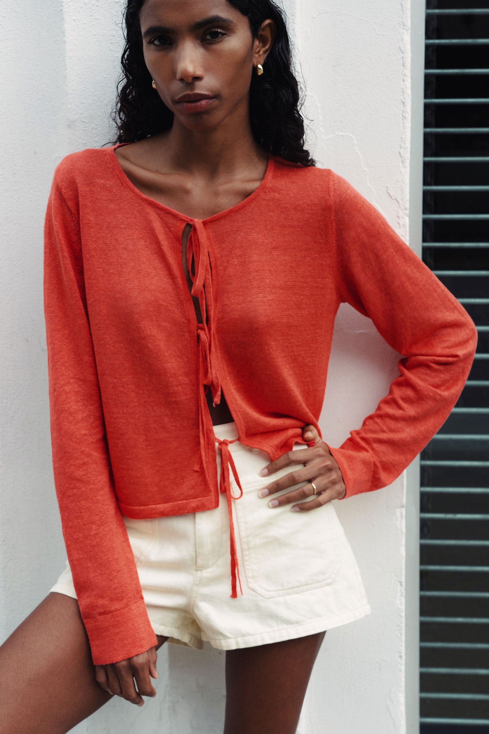 Marcia Bow Cardigan Top