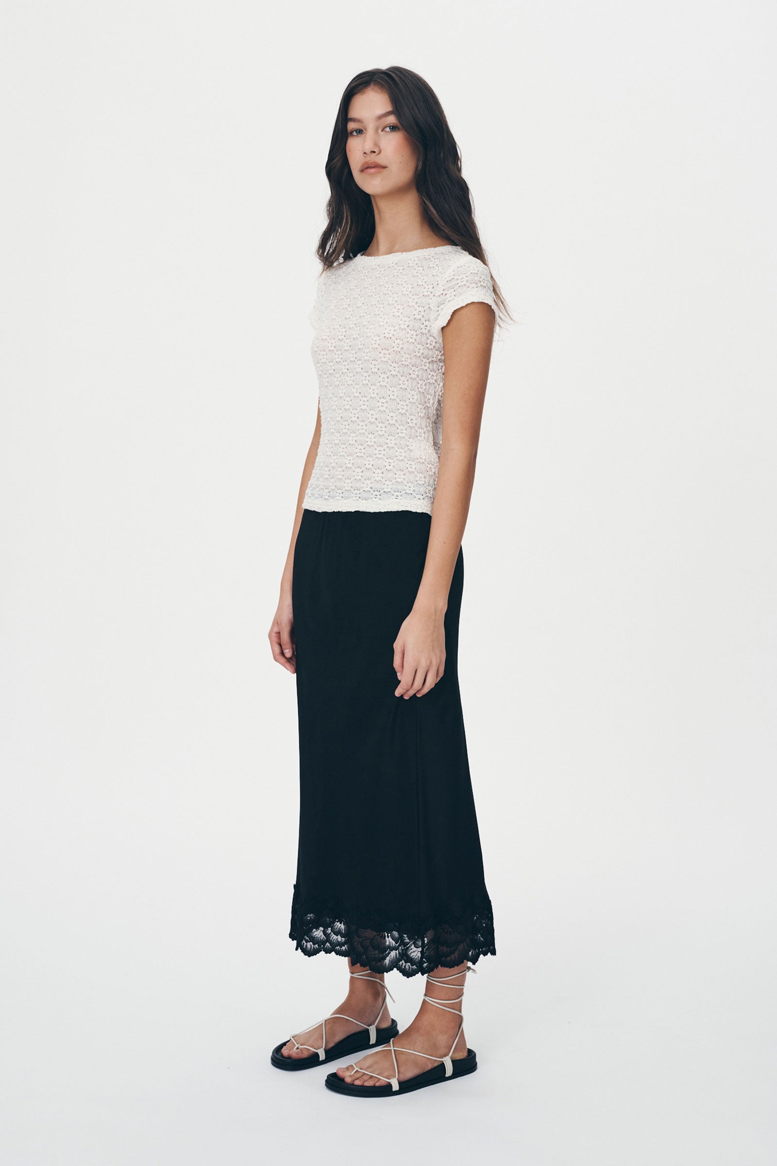 Marina Silk Midi Skirt