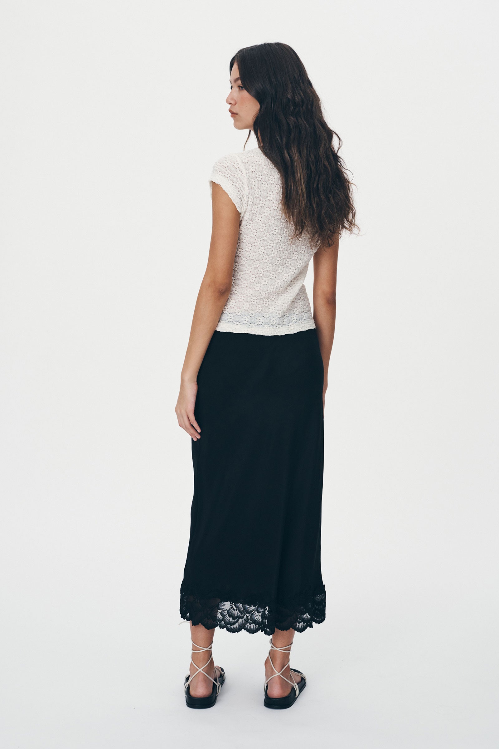 Marina Silk Midi Skirt