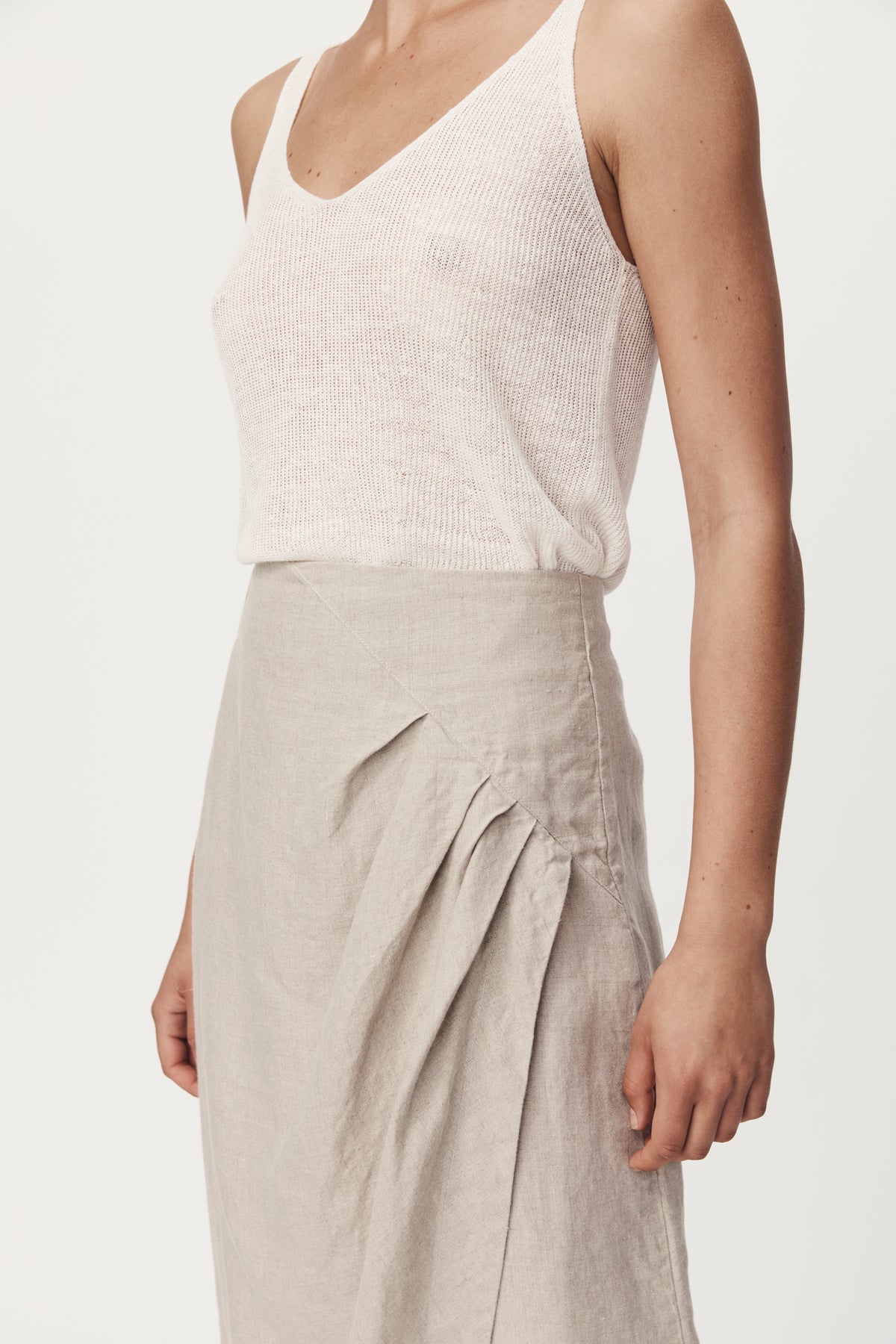 Scout Linen Midi Skirt