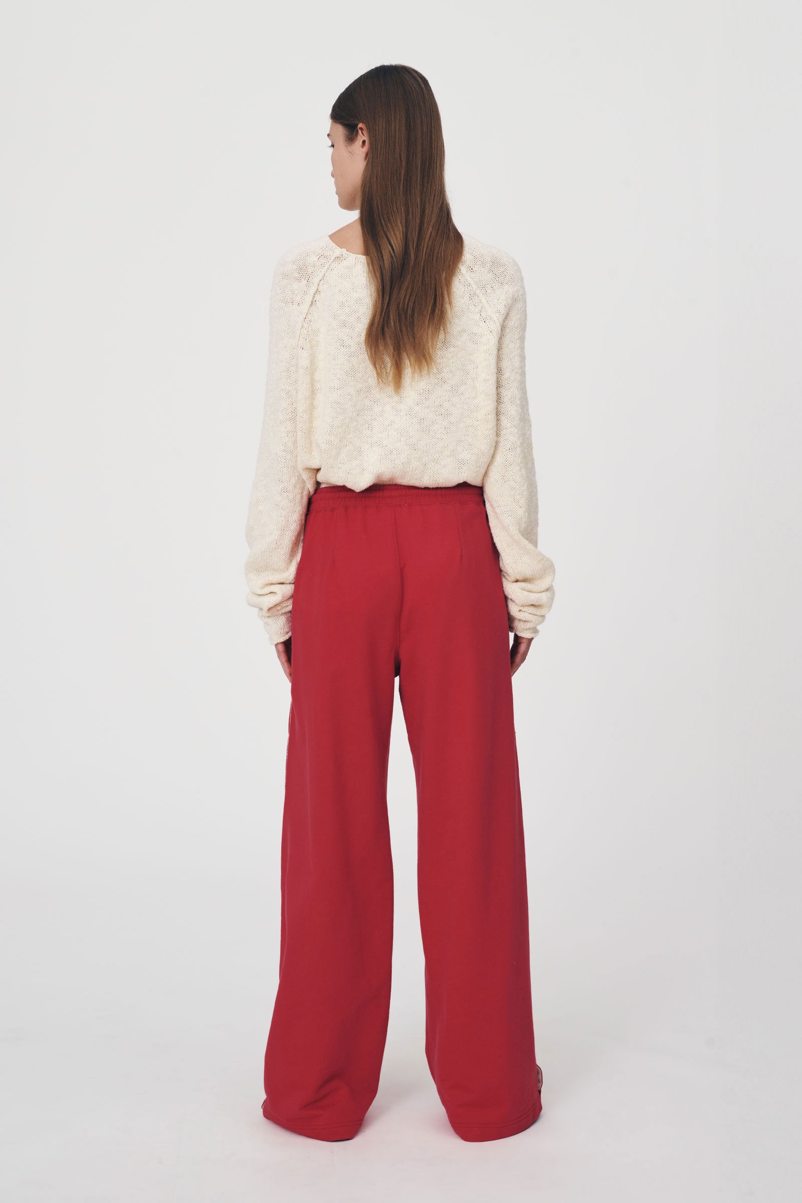 Vena Terry Snap Pants in Poppy Red ROWIE Pants
